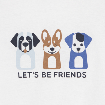 تيشيرت أبيض مطبوع عليه صور...